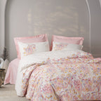 modaHu Bohem Serisi Çift Kişilik Nevresim Takımı Pembe