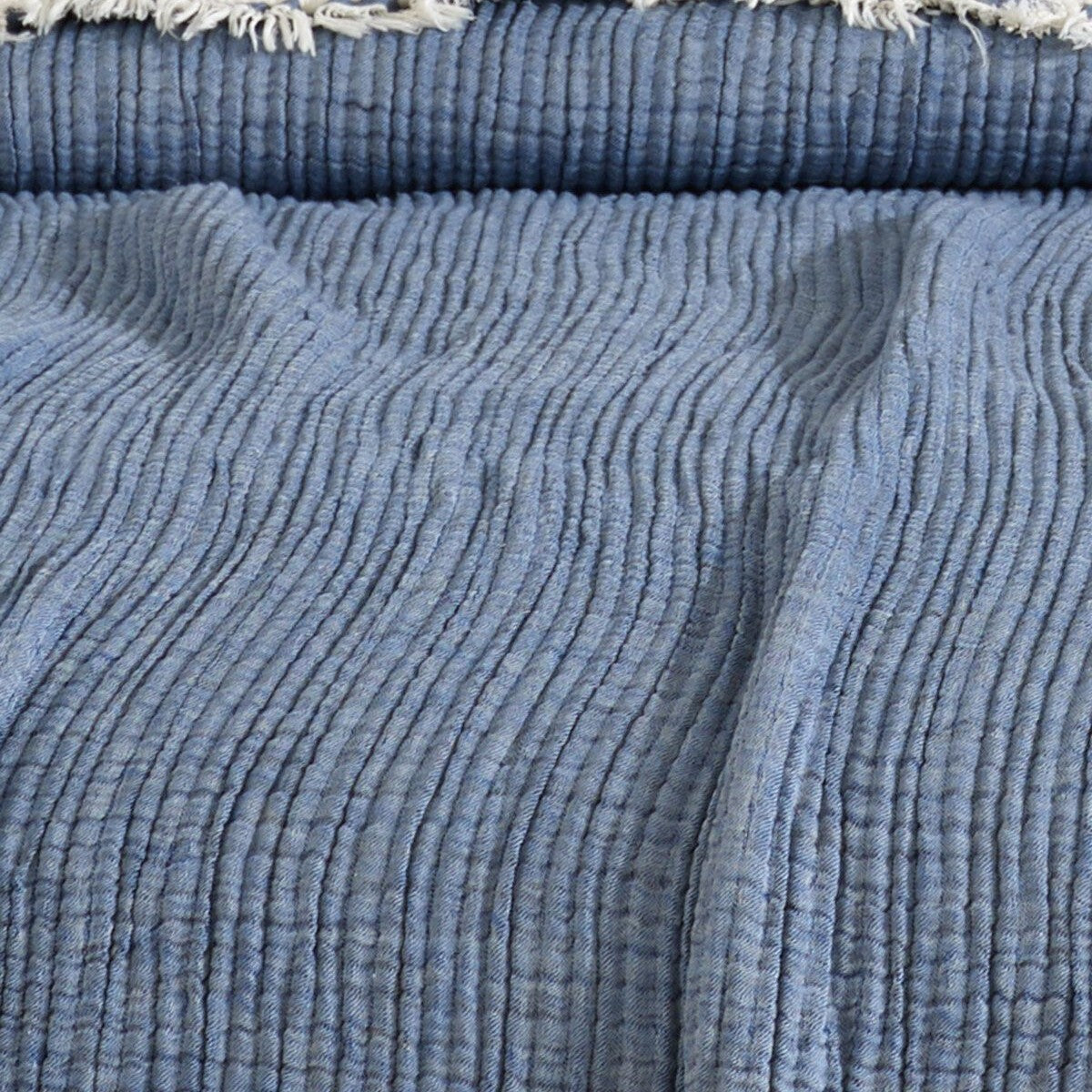 Tek Kişilik 5 Katlı %100 Pamuk Müslin Yatak Örtüsü