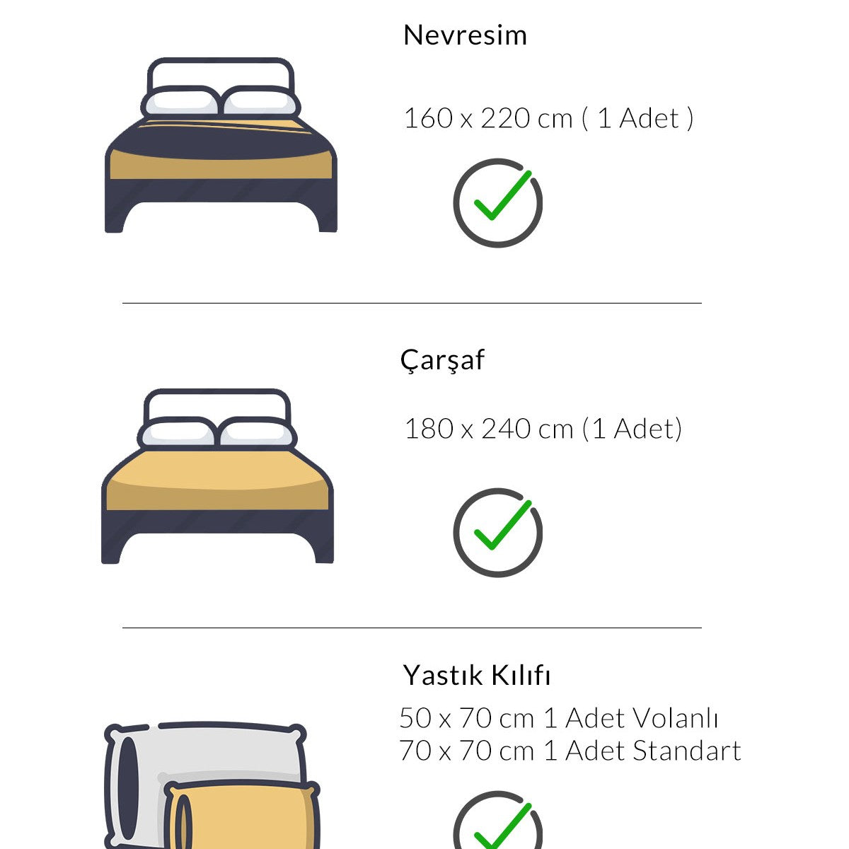 Royal Saten Tek Kişilik Nevresim Takımı 300TC